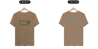 Nome do produto Camiseta Prime Letra Unica Mensagem Em Caso de Estresse Escute Música