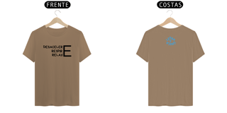 Nome do produto Camiseta Prime Letra Unica Mensagem Desacelere Respire Relaxe