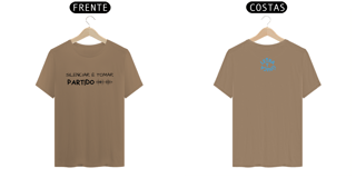 Nome do produto Camiseta Letra Unica Prime Mensagem Silenciar e Tomar Partido