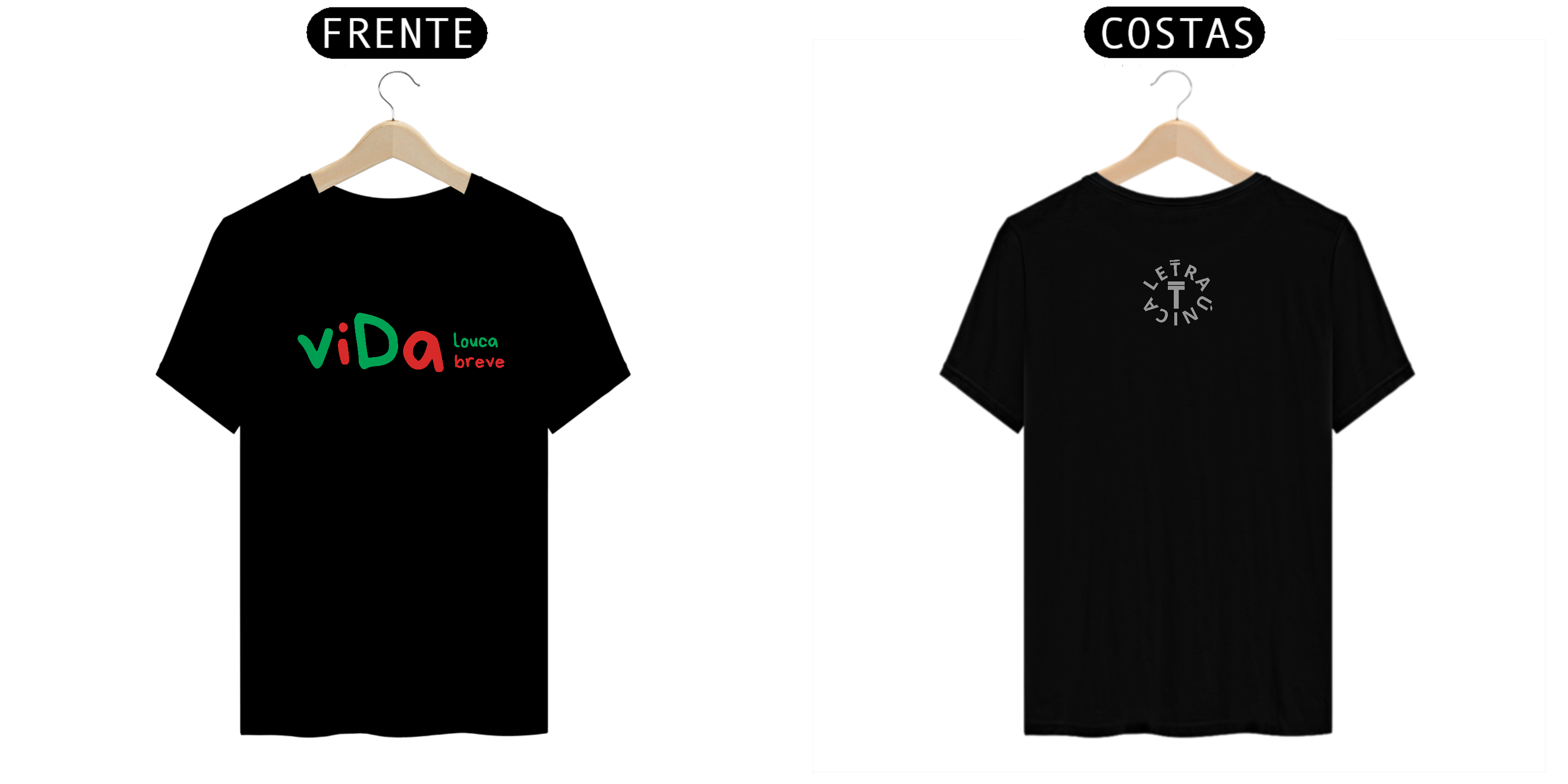 Camisete Prime Letra Única Vida Louca