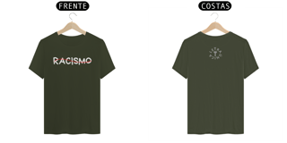 Nome do produto Camiseta Prime Letra Única Não ao Racismo