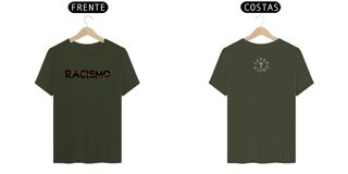 Nome do produto Camiseta Prime Letra  Única Não ao Racismo