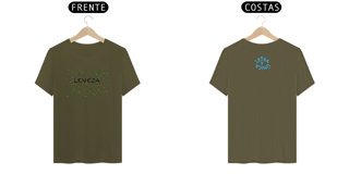 Nome do produto Camiseta Prime Letra Unica Mensagem Leveza