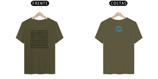 Nome do produto Camiseta Prime Letra Unica Engajamento Caça Palavra