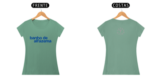 Nome do produto Baby Look Estonada Letra Única Baianidade Banho de Alfazema