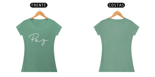 Nome do produto Baby Look Estonada Letra Única Mensagem Paz