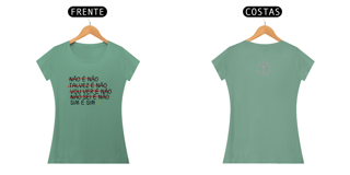 Nome do produto Baby Look Estonada Letra Única Engajamento Não é Não