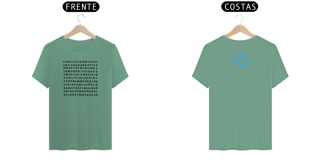 Nome do produto Camiseta Estonada Letra Unica Engajamento Caça Palavra
