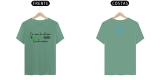 Nome do produto Camiseta Estonada Letra Unica Mensagem Em Caso de Estresse Escute Música
