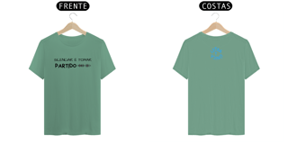 Nome do produto Camiseta Estonada Letra Unica Mensagem Silenciar é Tomar Partido
