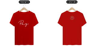 Nome do produto Camiseta Prime Letra Única Mensagem Paz
