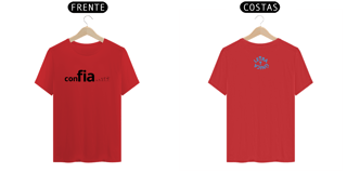 Nome do produto Camiseta Prime Letra Unica Mensagem Confia