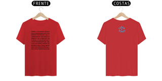 Nome do produto Camiseta Prime Letra Unica Engajamento Caça Palavra