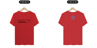 Nome do produto Camiseta Letra Unica Prime Mensagem Silenciar e Tomar Partido