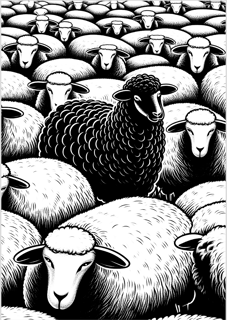 Nome do produto Black Sheep Poster