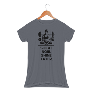 Nome do produto Camiseta feminina Dryfit BabyLong - Fitness girl