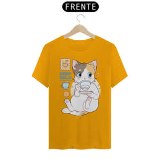 Nome do produto T-Shirt gatinho tomando café