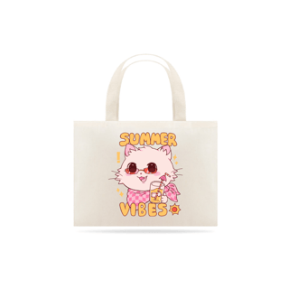 Nome do produto Ecobag gatinho summer vibes