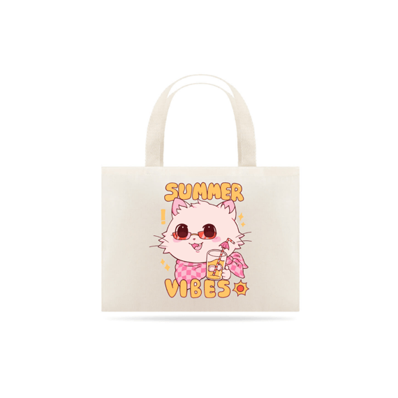 Ecobag gatinho summer vibes