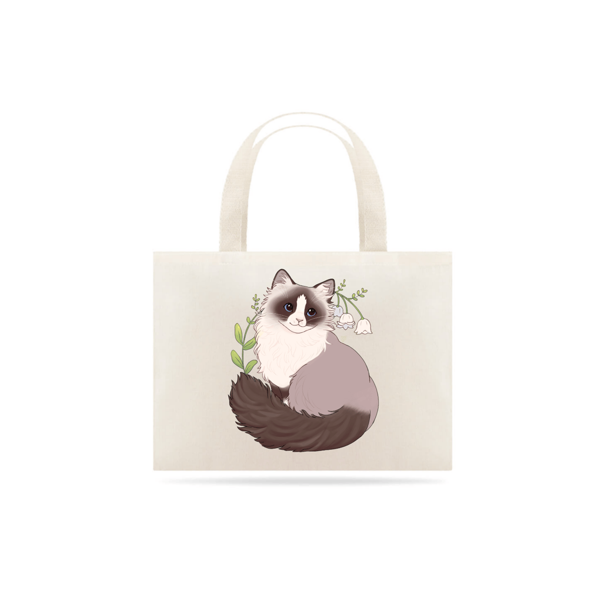 Nome do produto: Ecobag Gatinho Ragdoll