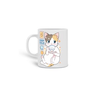 Nome do produto Caneca gatinho tomando café