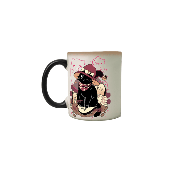 Caneca mágica gatinho e seus amigos