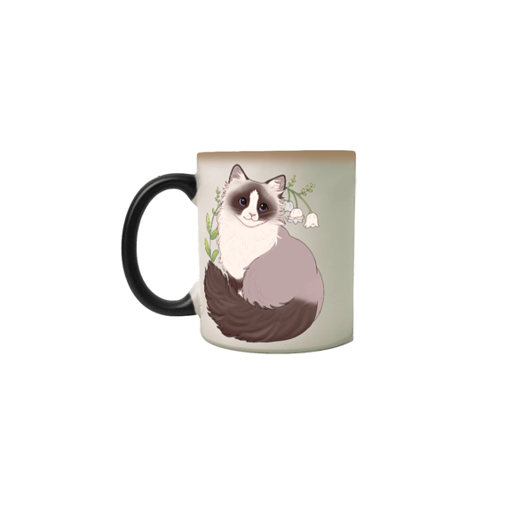 Caneca Mágica Gatinho Ragdoll