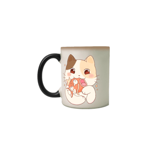 Nome do produto Caneca Mágica - Gatinho e Magikarp