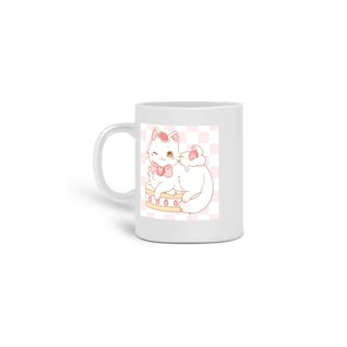 Nome do produto Caneca gatinho bolo de morango
