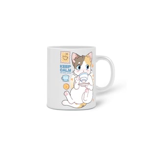 Nome do produto Caneca gatinho tomando café
