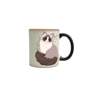 Nome do produto Caneca Mágica Gatinho Ragdoll
