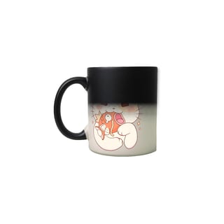 Nome do produto Caneca Mágica - Gatinho e Magikarp