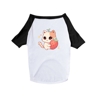 Nome do produto Camisa para pet - gatinho e seu moranguinho