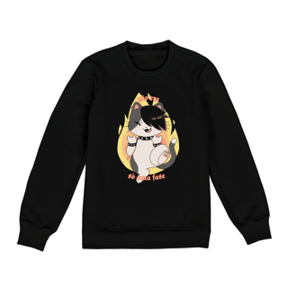 Nome do produto Moletom Fechado, gatinho - não era só uma fase