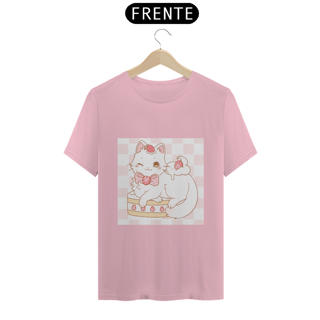 Nome do produto T-Shirt gatinho bolo de morango