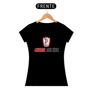 Nome do produto Camisa feminina escudo e nome Cartel Del Vila