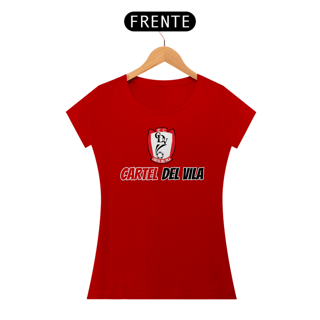 Nome do produto Camisa feminina escudo e nome Cartel Del Vila