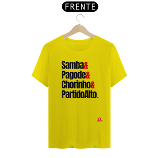 Nome do produto Camiseta de samba com frase 