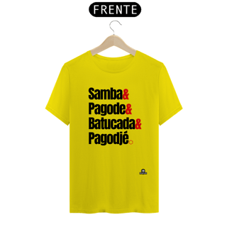 Nome do produto Camiseta de pagode frase 