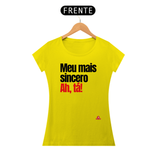 Nome do produto Camiseta feminina com humor e frase irônica 
