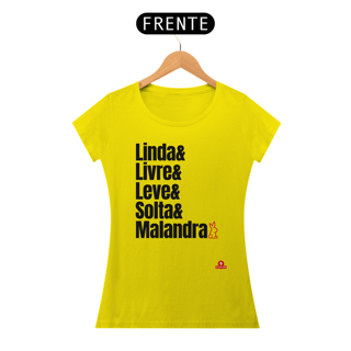 Nome do produto Camiseta feminina com estampa da frase 