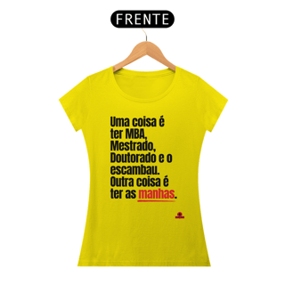 Nome do produto Camiseta feminina com frase engraçada 