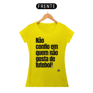 Nome do produto Camiseta feminina de torcedor com frase 