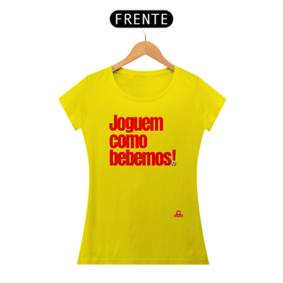 Nome do produto Camiseta feminina engraçada com frase de futebol 
