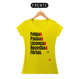 Nome do produto Camiseta feminina de viagem com frase 