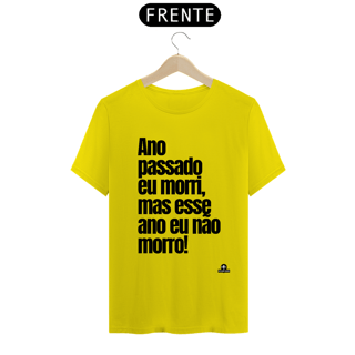 Nome do produto Camiseta de bloquinho com frase do cantor Belchior 