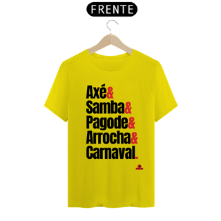 Nome do produto Camiseta com estampa dos ritmos carnavalescos 