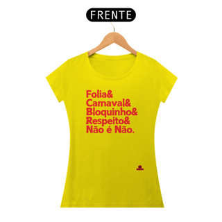 Nome do produto Camiseta baby long para o carnaval com frase 