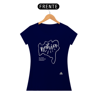Nome do produto Camiseta com o mapa da Bahia e a frase 