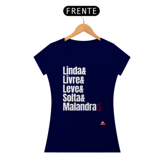 Nome do produto Camiseta feminina com estampa da frase 